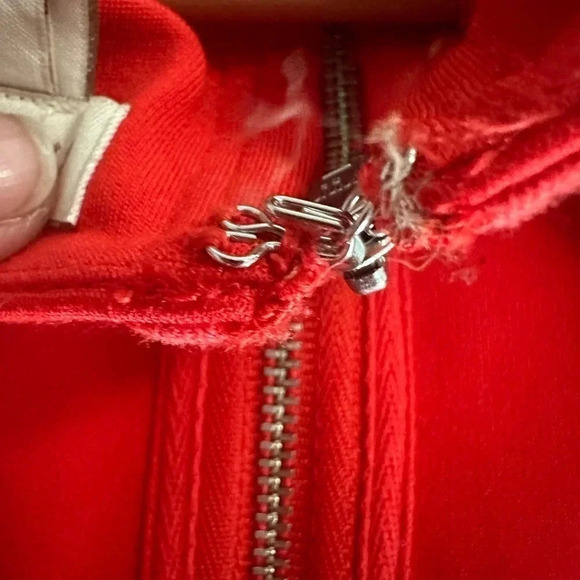 J. Crew women’s classic Ponte Knit Exposed Zipper red dress, 3/4 sleeves Size xs - Picture 4 of 6